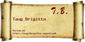 Taug Brigitta névjegykártya